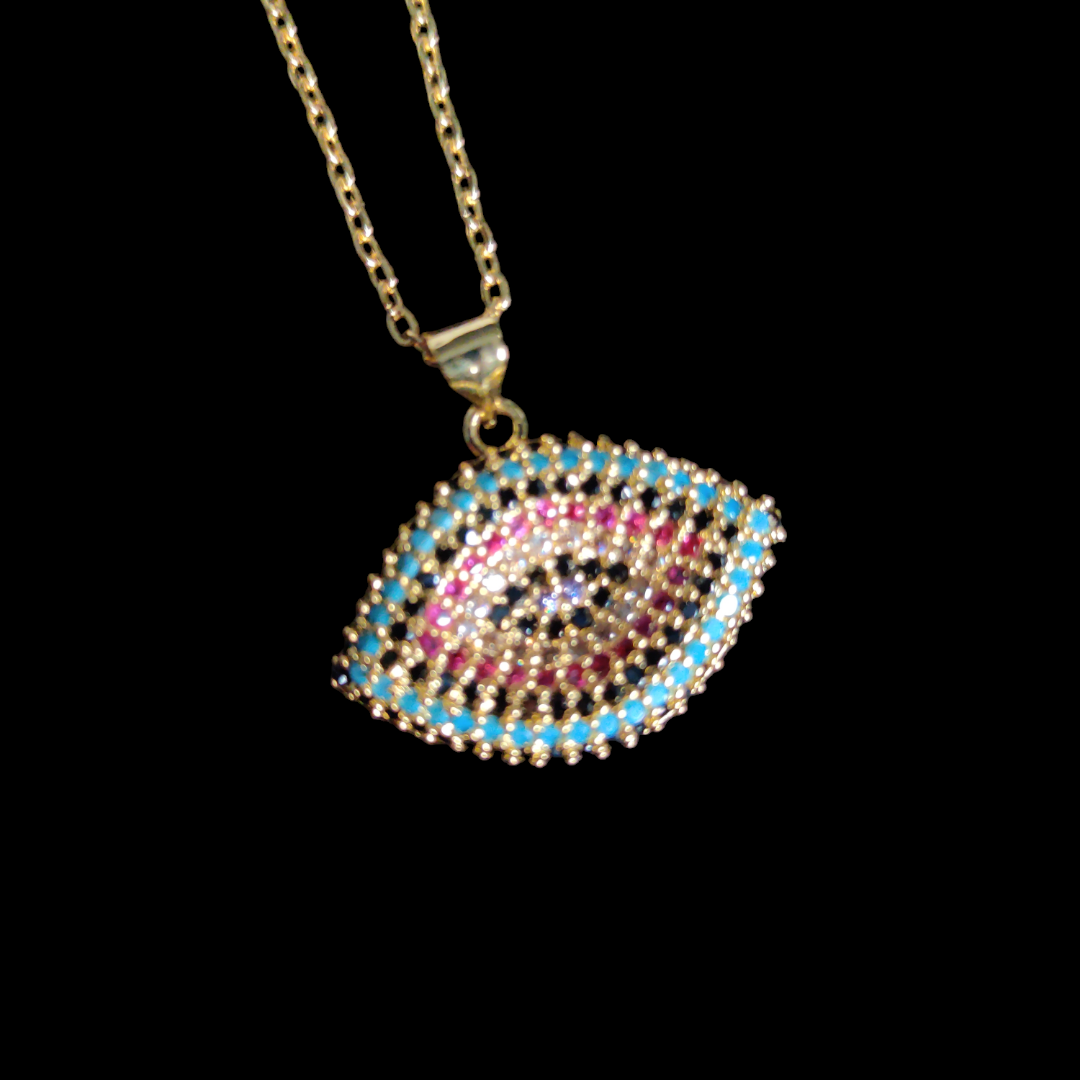 Multi-Color Evil Eye Necklace