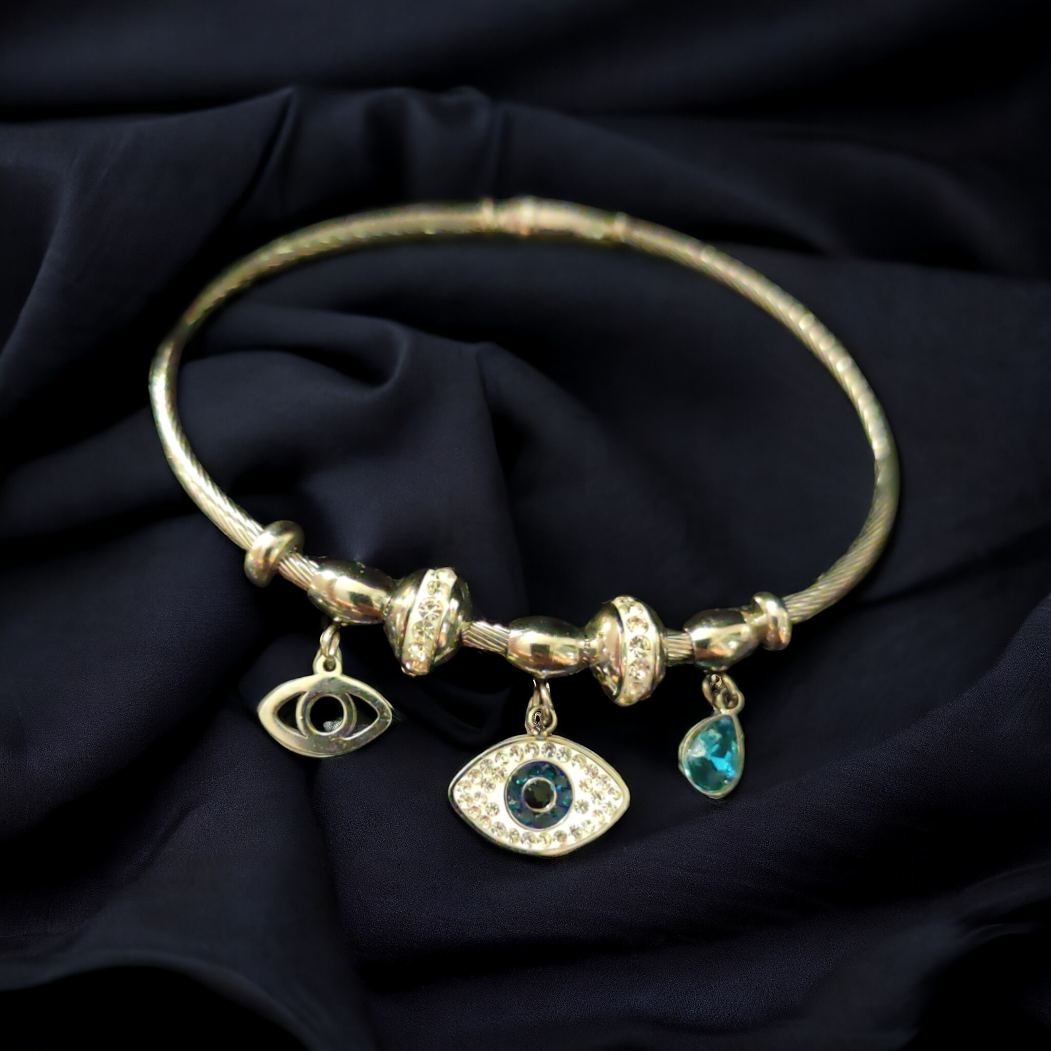 Evil Eye Gold-Silver Bracelet