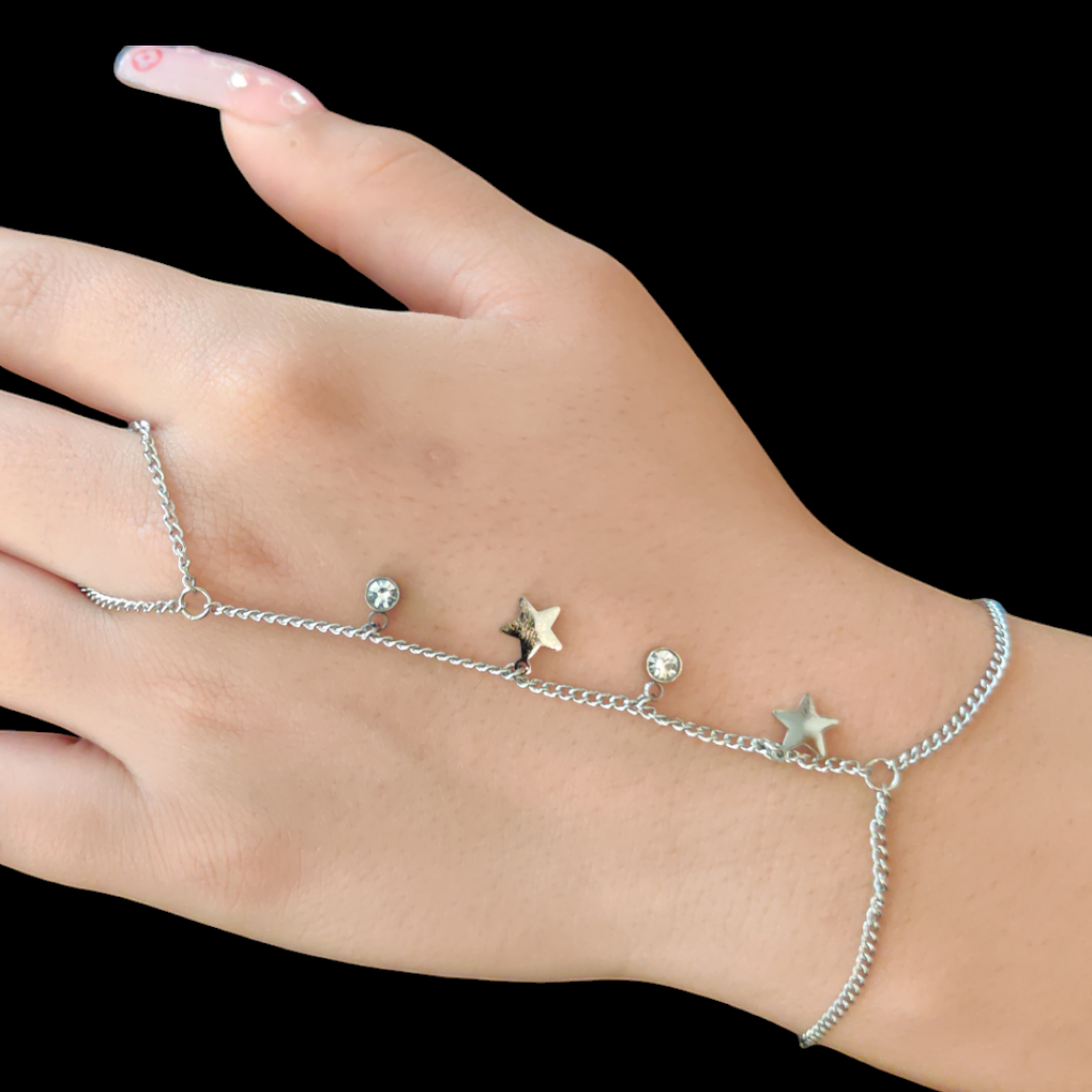 Gold or Silver  Plated Star Charm Chain Sahmeran Bracelets