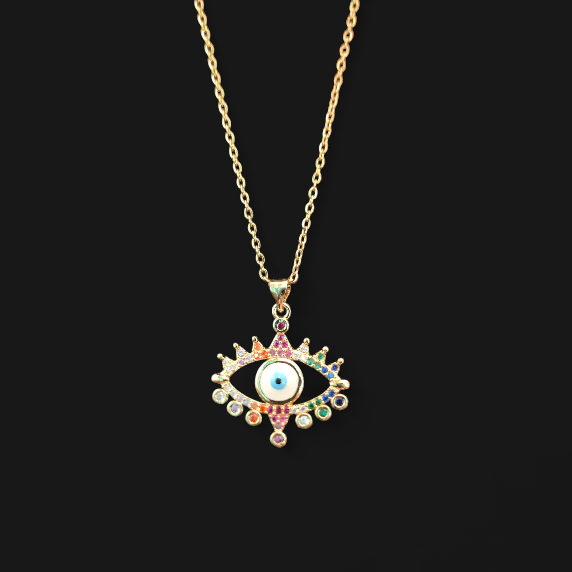 Colorful Evil Eye Necklace