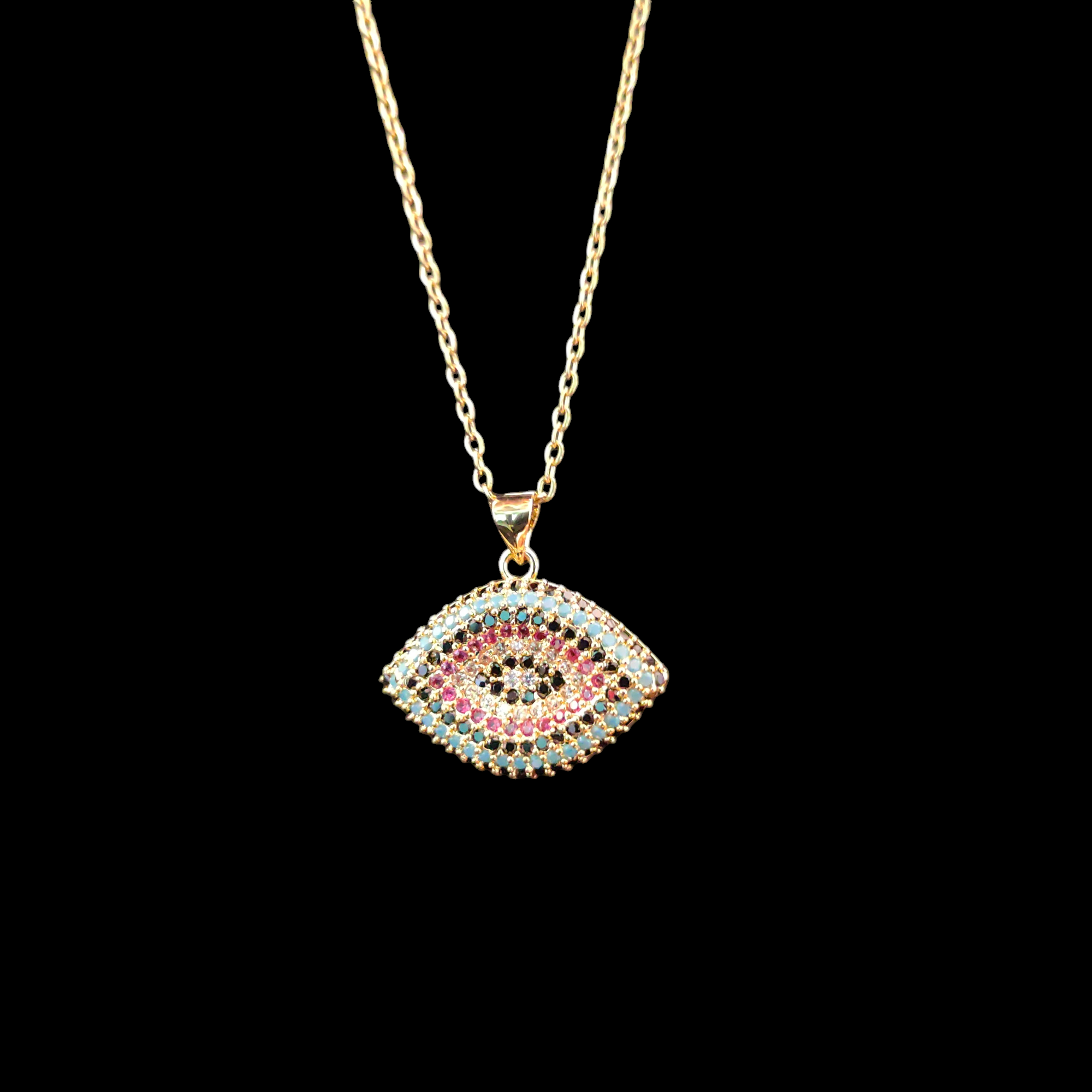 Multi-Color Evil Eye Necklace