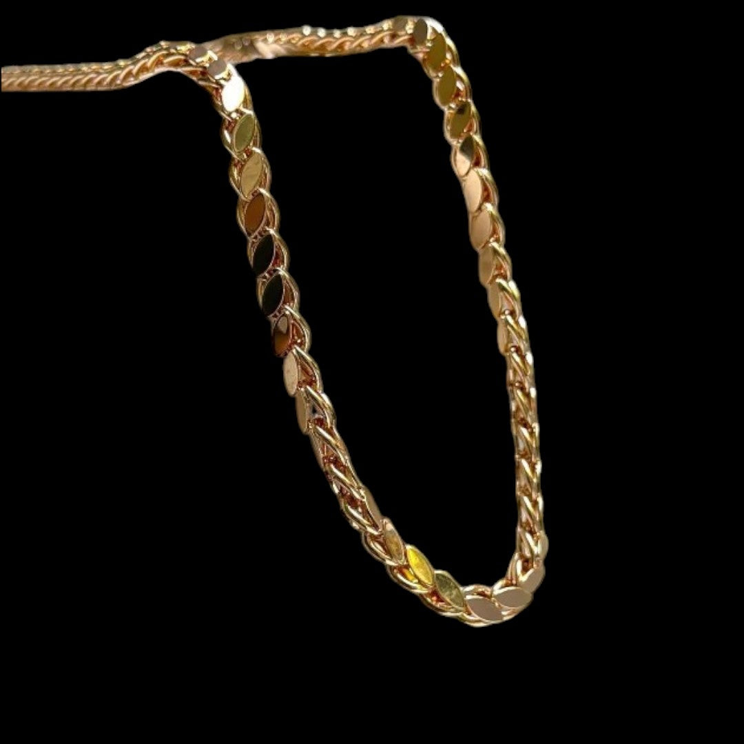 Gold Plated Thick Fancy Chain