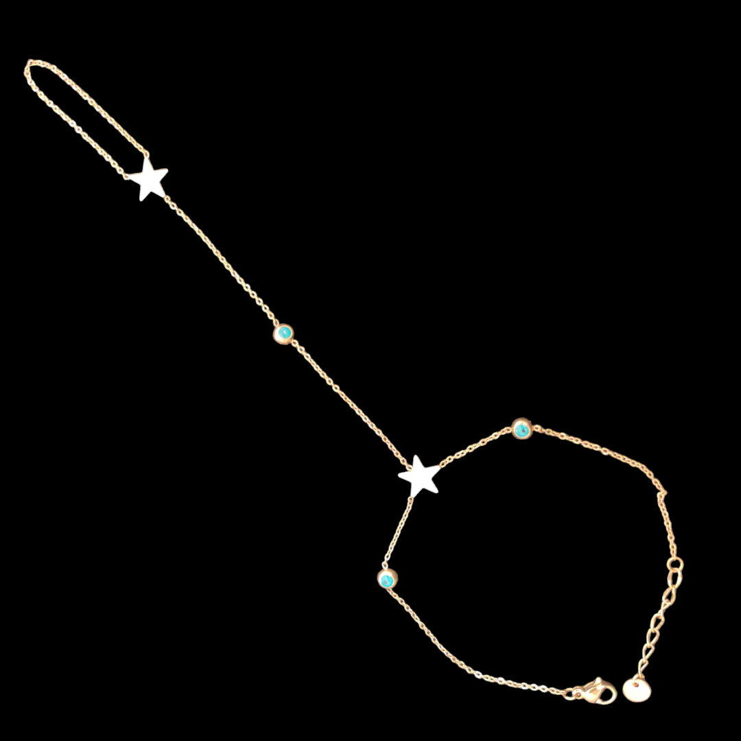 Gold Plated Star Chain Sahmeran Bracelet