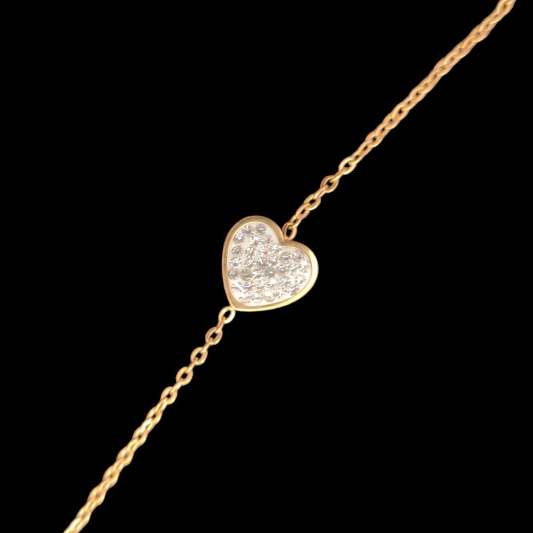 Gold Plated Heart Sahmeran Bracelet